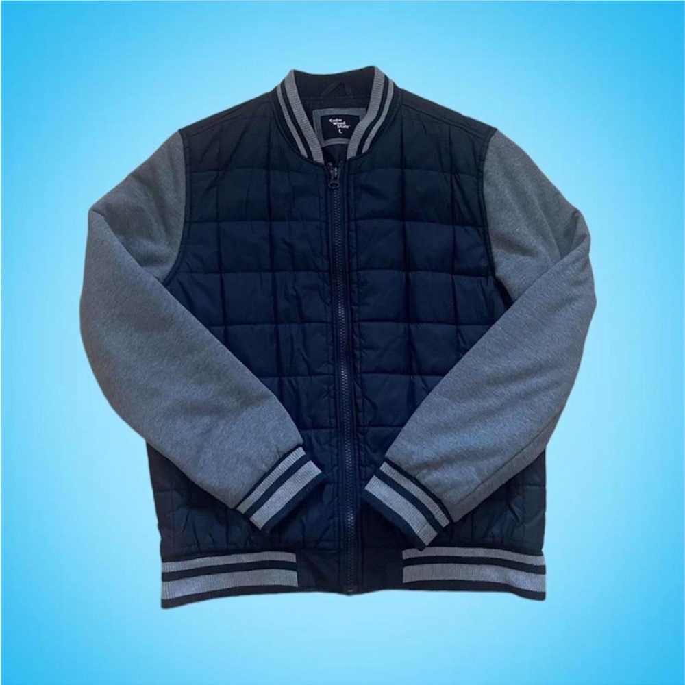 Navy Blue Varsity Jacket